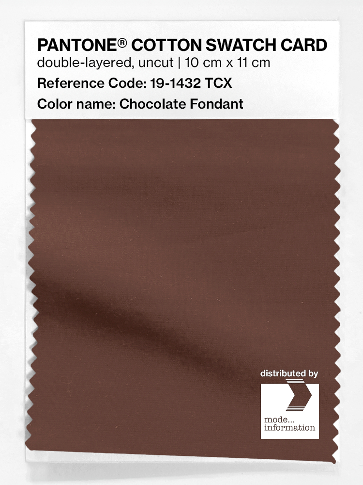 Artikelbild 1 des Artikels “PANTONE® COTTON SWATCH CARD 19-1432 TCX Chocolate Fondant “