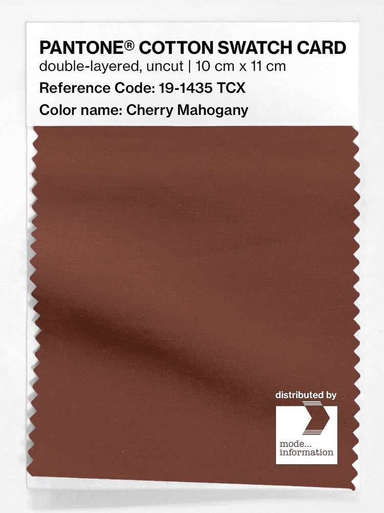 Artikelbild 1 des Artikels “PANTONE® COTTON SWATCH CARD 19-1435 TCX Cherry Mahogany “