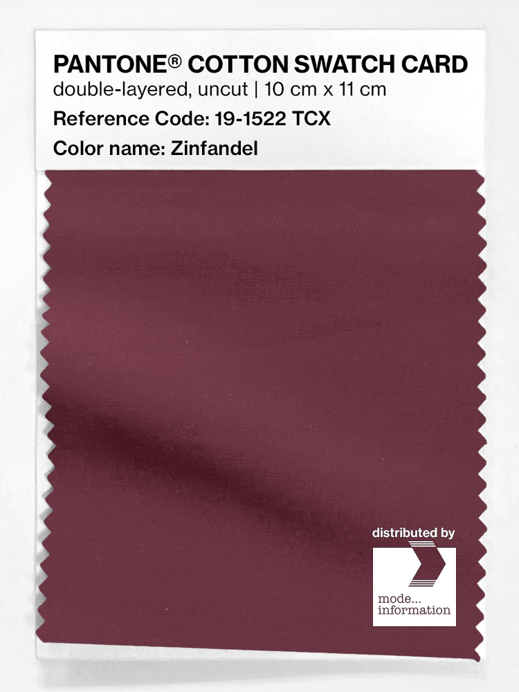 Artikelbild 1 des Artikels “PANTONE® COTTON SWATCH CARD 19-1522 TCX Zinfandel “