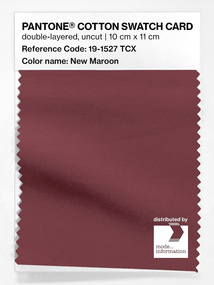Artikelbild 1 des Artikels “PANTONE® COTTON SWATCH CARD 19-1527 TCX New Maroon “