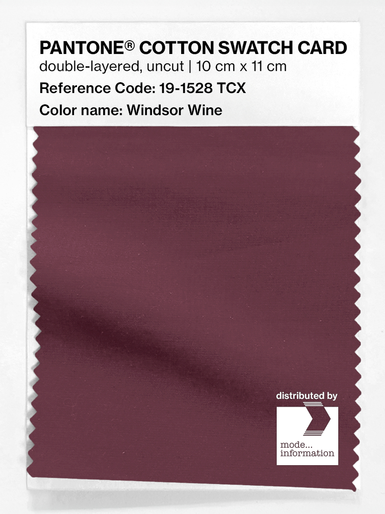 Artikelbild 1 des Artikels “PANTONE® COTTON SWATCH CARD 19-1528 TCX Windsor Wine “