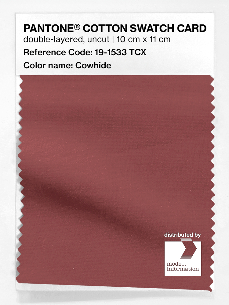 Artikelbild 1 des Artikels “PANTONE® COTTON SWATCH CARD 19-1533 TCX Cowhide “
