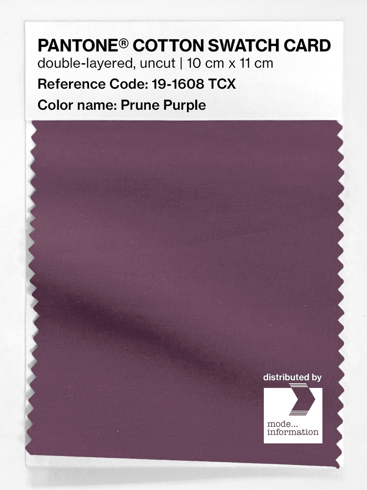 Artikelbild 1 des Artikels “PANTONE® COTTON SWATCH CARD 19-1608 TCX Prune Purple “