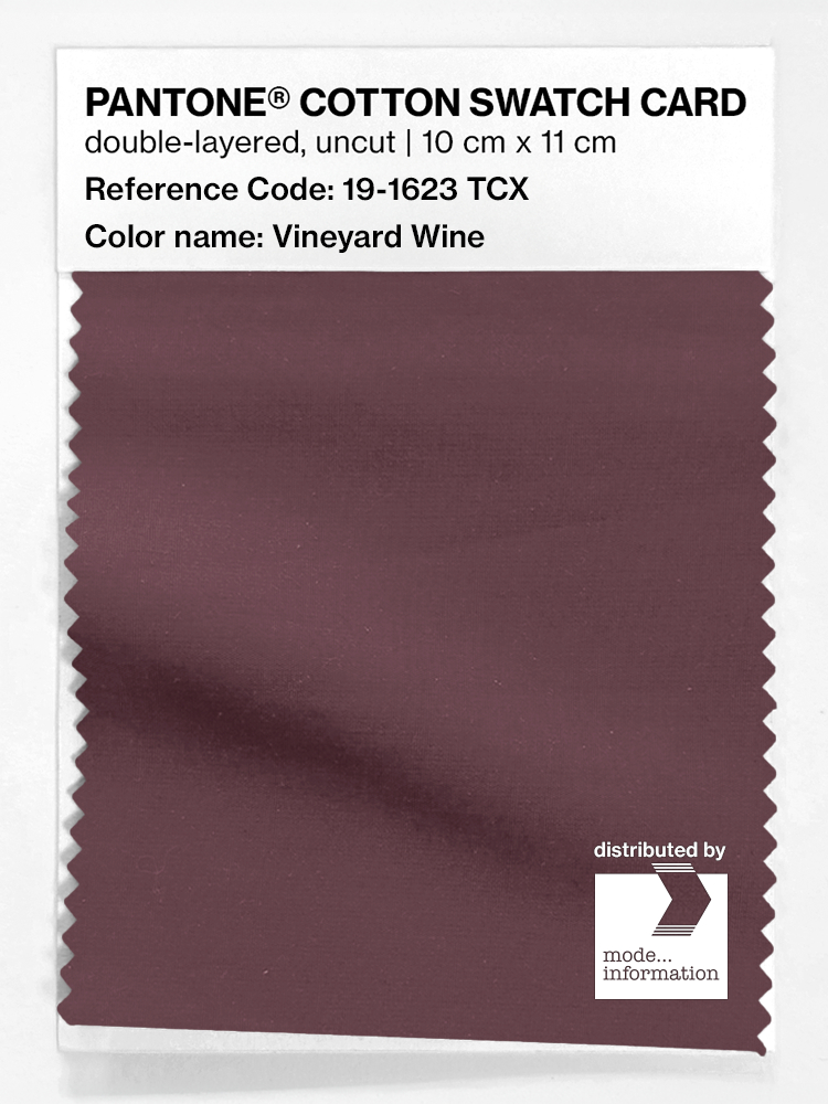 Artikelbild 1 des Artikels “PANTONE® COTTON SWATCH CARD 19-1623 TCX Vineyard Wine “