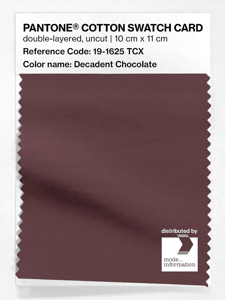 Artikelbild 1 des Artikels “PANTONE® COTTON SWATCH CARD 19-1625 TCX Decadent Chocolate “