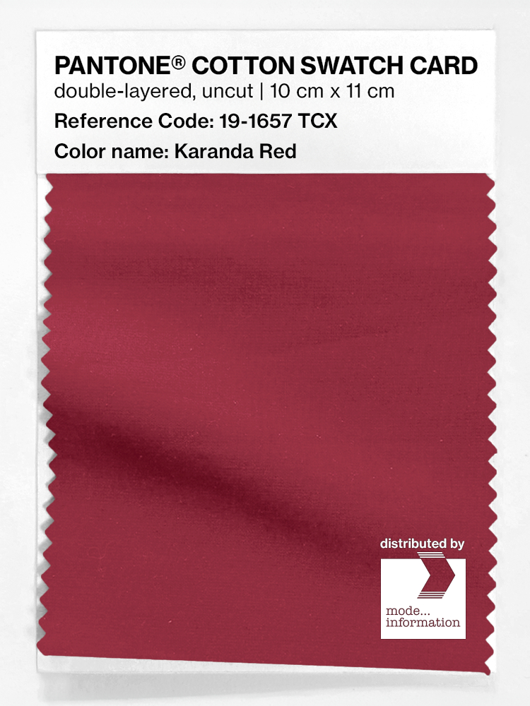 Artikelbild 1 des Artikels “PANTONE® COTTON SWATCH CARD 19-1657 TCX Karanda Red “