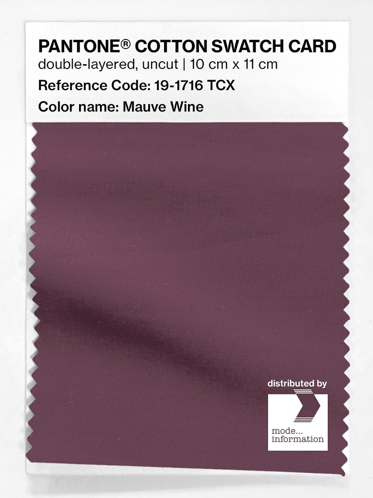Artikelbild 1 des Artikels “PANTONE® COTTON SWATCH CARD 19-1716 TCX Mauve Wine “
