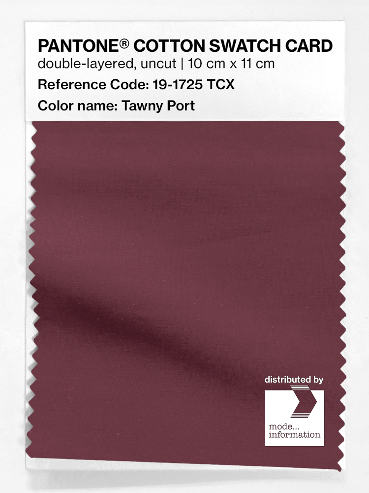 Artikelbild 1 des Artikels “PANTONE® COTTON SWATCH CARD 19-1725 TCX Tawny Port “