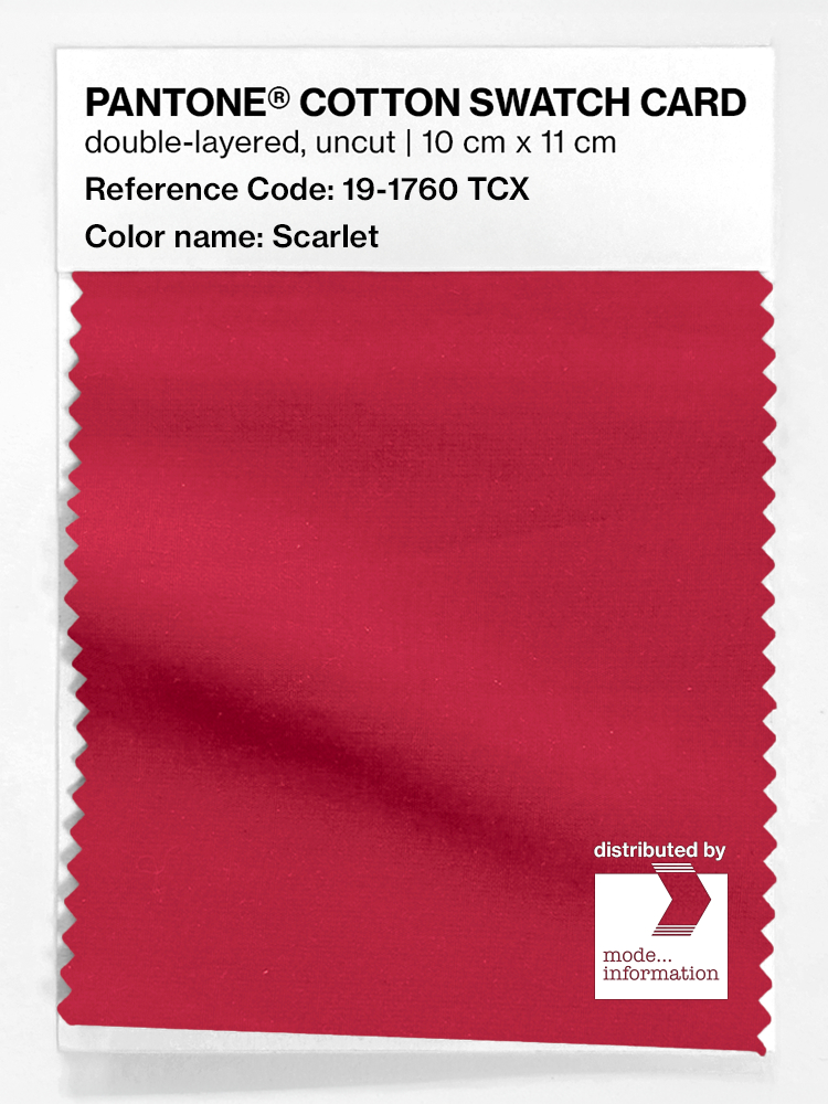 Artikelbild 1 des Artikels “PANTONE® COTTON SWATCH CARD 19-1760 TCX Scarlet “
