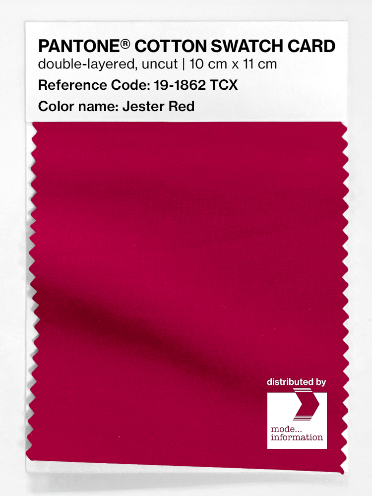 Artikelbild 1 des Artikels “PANTONE® COTTON SWATCH CARD 19-1862 TCX Jester Red “