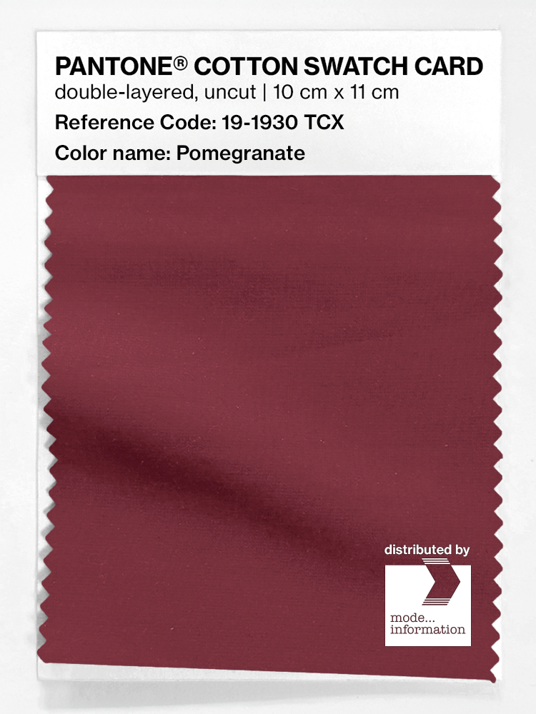 Artikelbild 1 des Artikels “PANTONE® COTTON SWATCH CARD 19-1930 TCX Pomegranate “