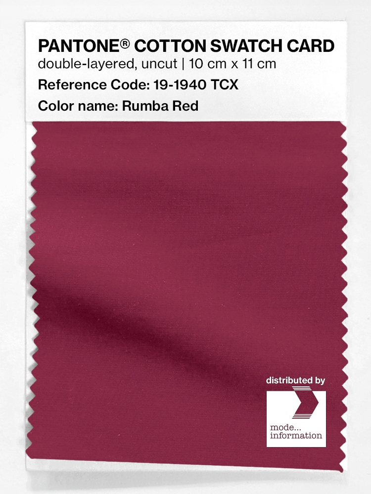 Artikelbild 1 des Artikels “PANTONE® COTTON SWATCH CARD 19-1940 TCX Rumba Red “