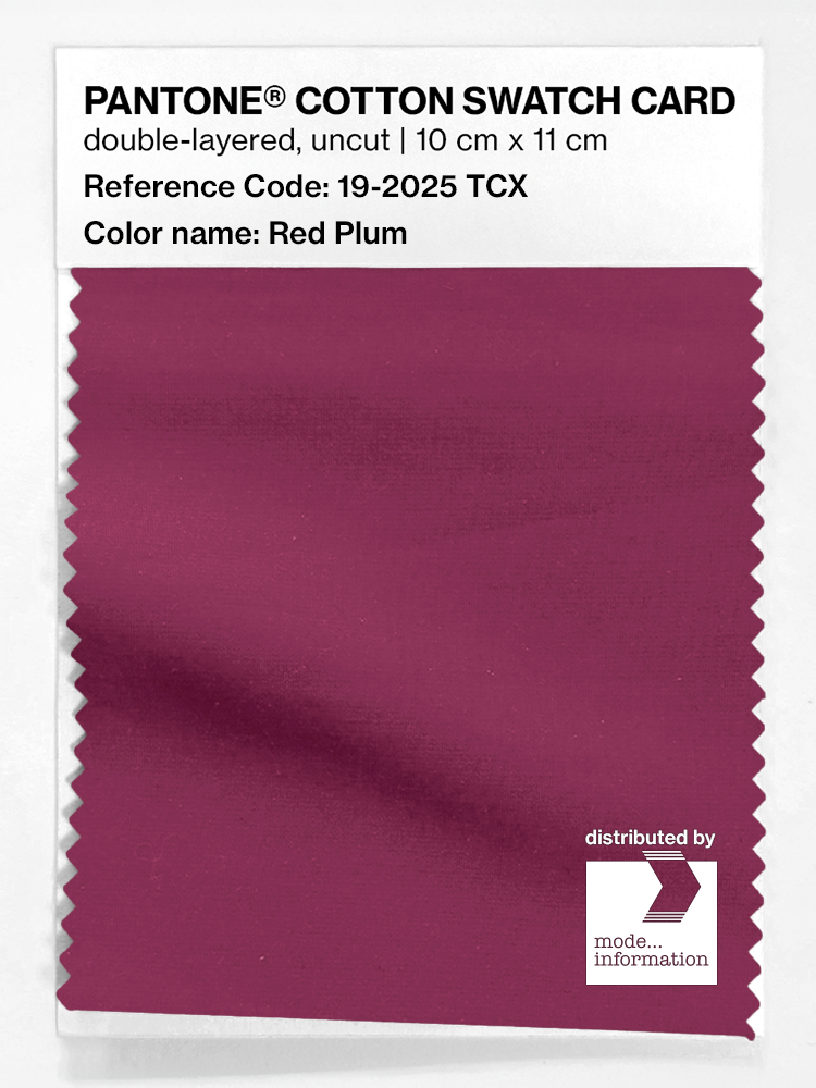 Artikelbild 1 des Artikels “PANTONE® COTTON SWATCH CARD 19-2025 TCX Red Plum “