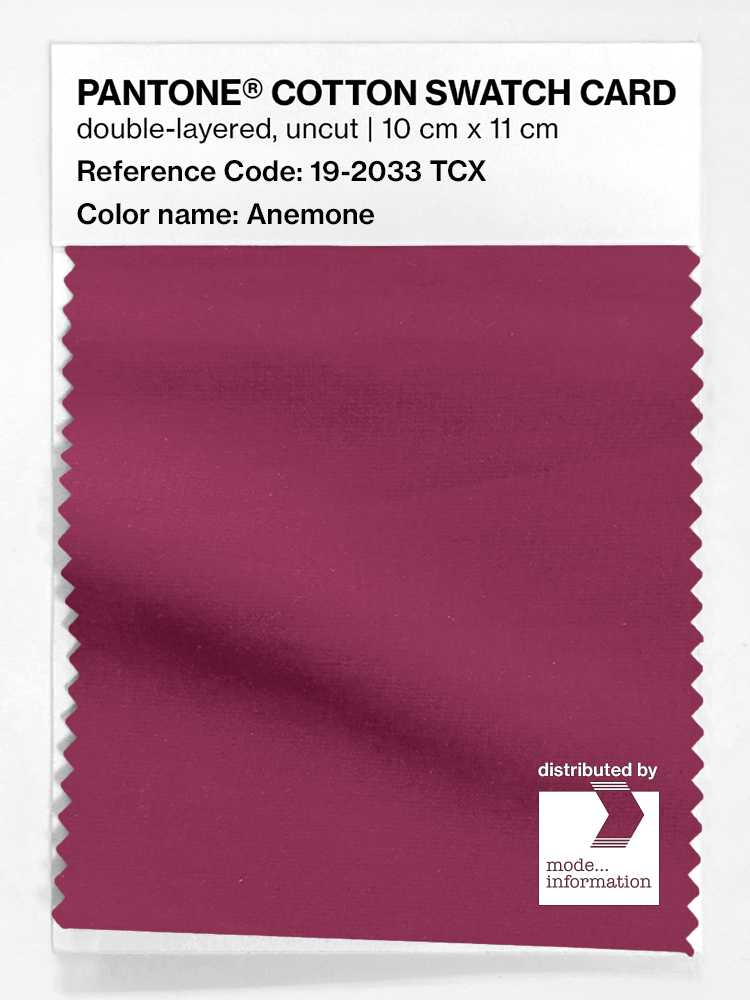 Artikelbild 1 des Artikels “PANTONE® COTTON SWATCH CARD 19-2033 TCX Anemone “