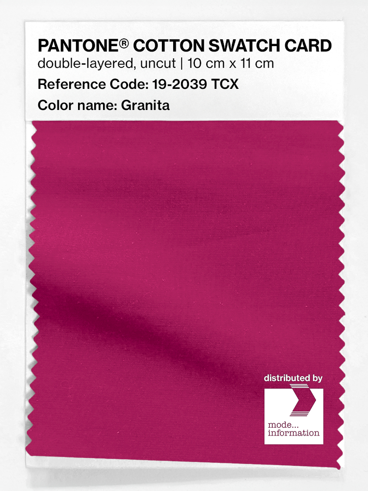 Product image 1 of the product “PANTONE® COTTON SWATCH CARD 19-2039 TCX Granita ”