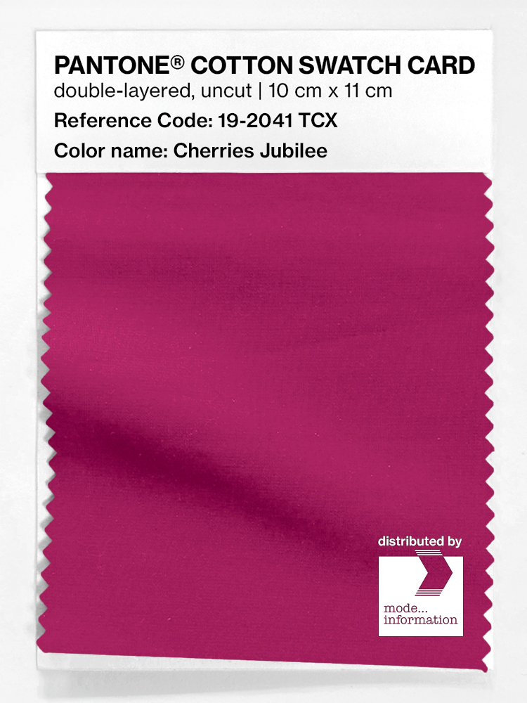 Artikelbild 1 des Artikels “PANTONE® COTTON SWATCH CARD 19-2041 TCX Cherries Jubilee “
