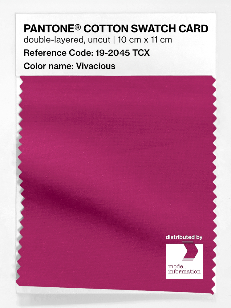 Artikelbild 1 des Artikels “PANTONE® COTTON SWATCH CARD 19-2045 TCX Vivacious “