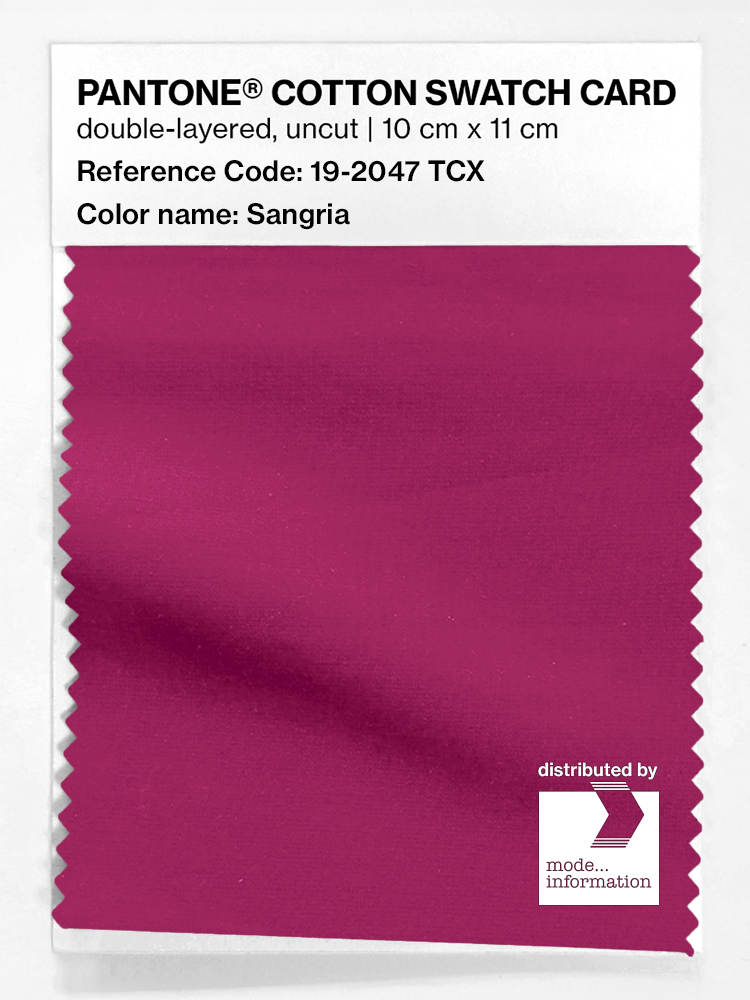 Artikelbild 1 des Artikels “PANTONE® COTTON SWATCH CARD 19-2047 TCX Sangria “