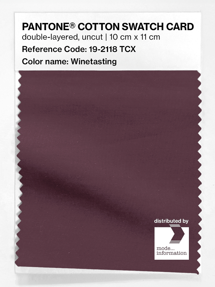 Artikelbild 1 des Artikels “PANTONE® COTTON SWATCH CARD 19-2118 TCX Winetasting “