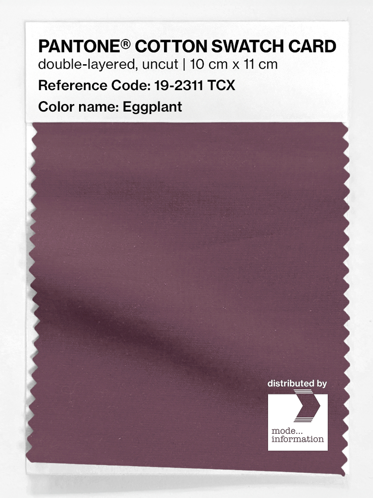 Artikelbild 1 des Artikels “PANTONE® COTTON SWATCH CARD 19-2311 TCX Eggplant “