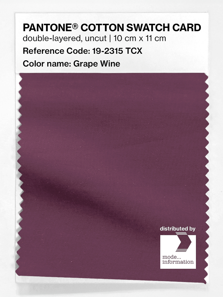 Artikelbild 1 des Artikels “PANTONE® COTTON SWATCH CARD 19-2315 TCX Grape Wine “
