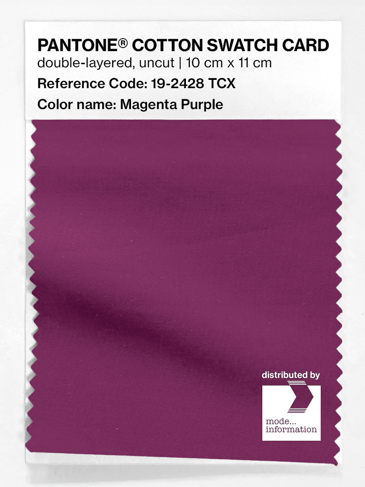 Artikelbild 1 des Artikels “PANTONE® COTTON SWATCH CARD 19-2428 TCX Magenta Purple “