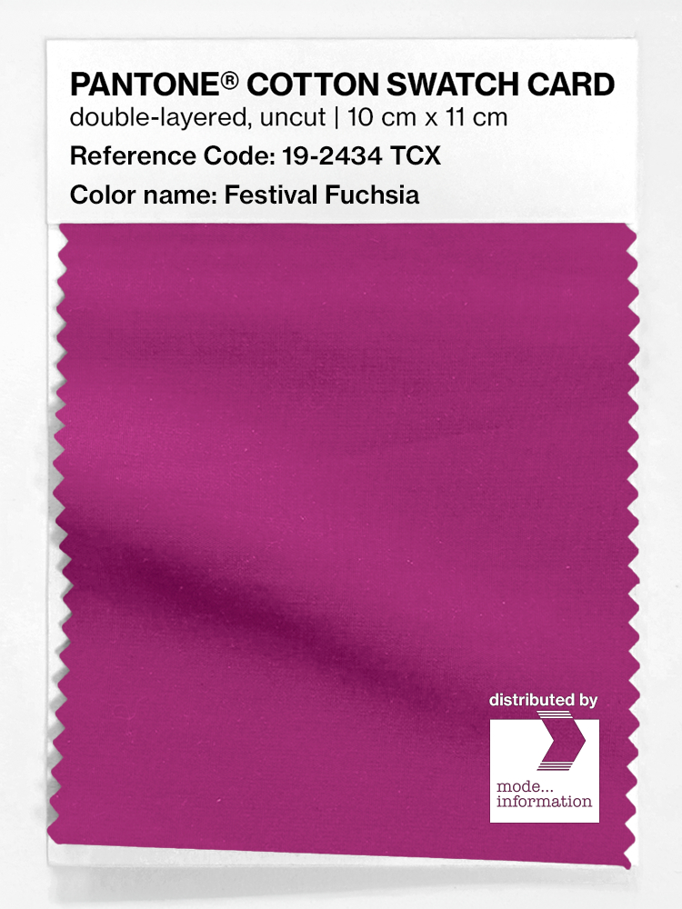 Artikelbild 1 des Artikels “PANTONE® COTTON SWATCH CARD 19-2434 TCX Festival Fuchsia “