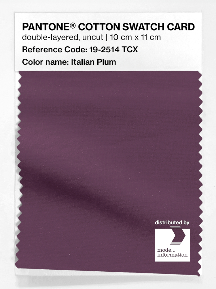 Artikelbild 1 des Artikels “PANTONE® COTTON SWATCH CARD 19-2514 TCX Italian Plum “