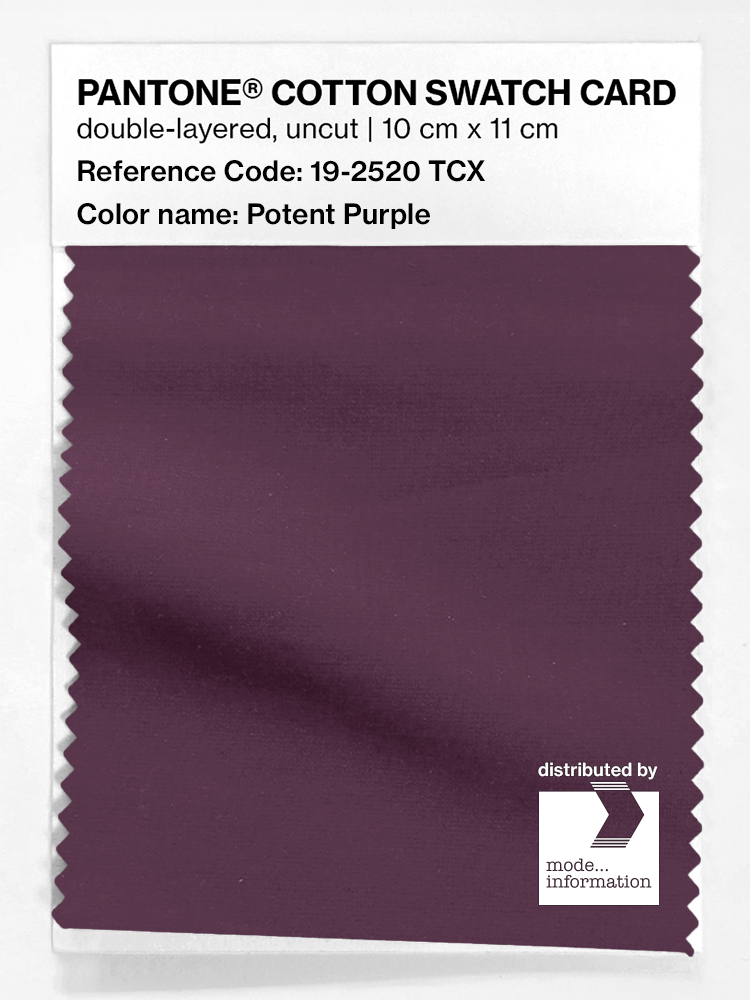 Artikelbild 1 des Artikels “PANTONE® COTTON SWATCH CARD 19-2520 TCX Potent Purple “