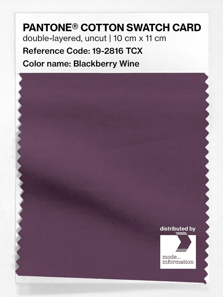 Artikelbild 1 des Artikels “PANTONE® COTTON SWATCH CARD 19-2816 TCX Blackberry Wine “