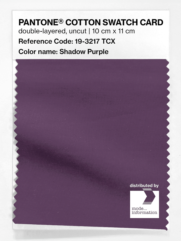 Product image 1 of the product “PANTONE® COTTON SWATCH CARD 19-3217 TCX Shadow Purple ”