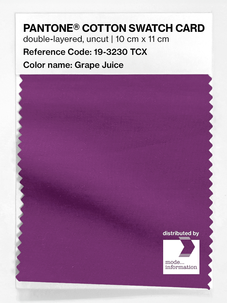 Product image 1 of the product “PANTONE® COTTON SWATCH CARD 19-3230 TCX Grape Juice ”