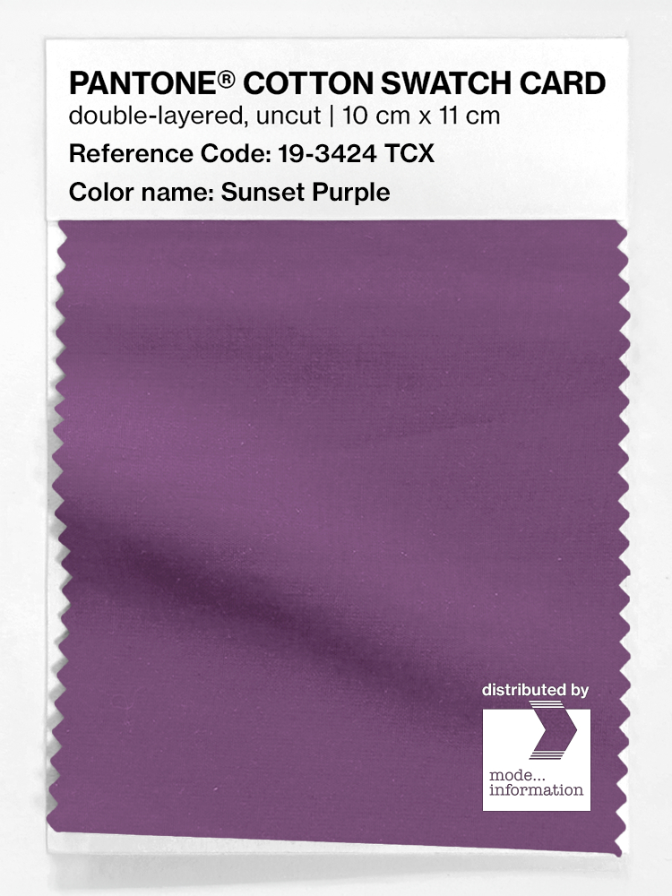 Artikelbild 1 des Artikels “PANTONE® COTTON SWATCH CARD 19-3424 TCX Sunset Purple “