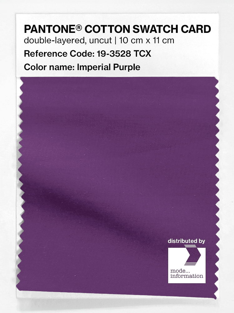Artikelbild 1 des Artikels “PANTONE® COTTON SWATCH CARD 19-3528 TCX Imperial Purple “