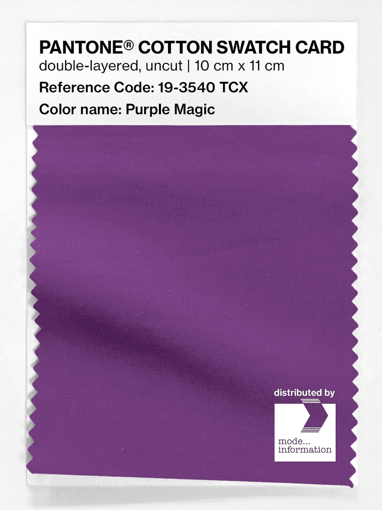 Artikelbild 1 des Artikels “PANTONE® COTTON SWATCH CARD 19-3540 TCX Purple Magic “