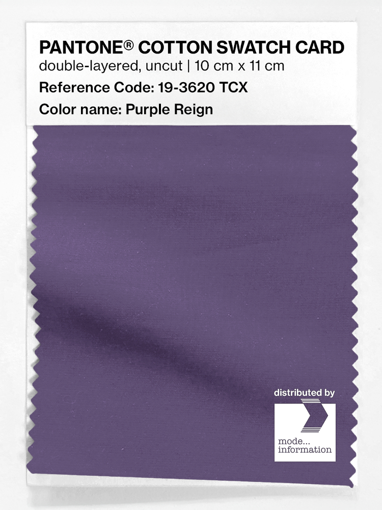 Artikelbild 1 des Artikels “PANTONE® COTTON SWATCH CARD 19-3620 TCX Purple Reign “