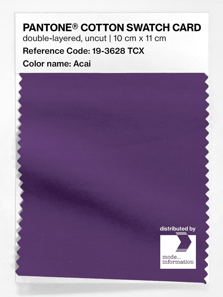 Artikelbild 1 des Artikels “PANTONE® COTTON SWATCH CARD 19-3628 TCX Acai “