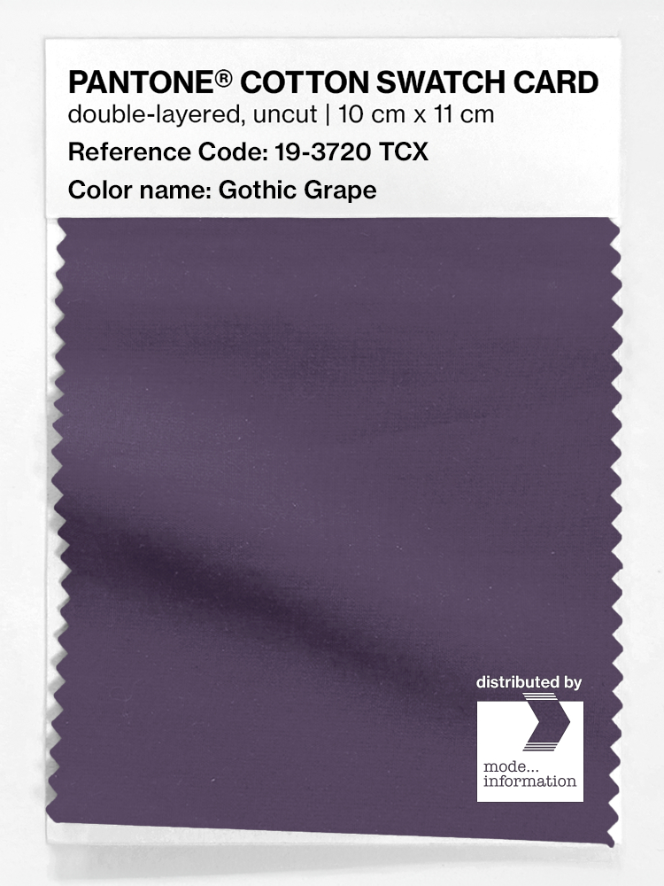 Artikelbild 1 des Artikels “PANTONE® COTTON SWATCH CARD 19-3720 TCX Gothic Grape “