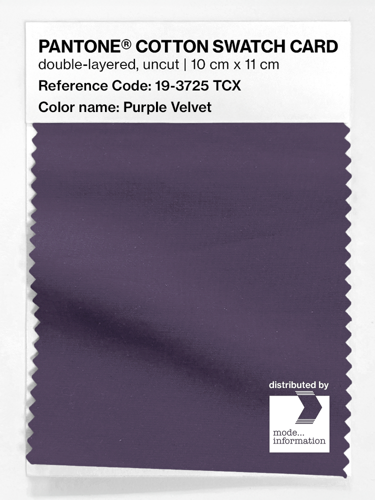 Artikelbild 1 des Artikels “PANTONE® COTTON SWATCH CARD 19-3725 TCX Purple Velvet “