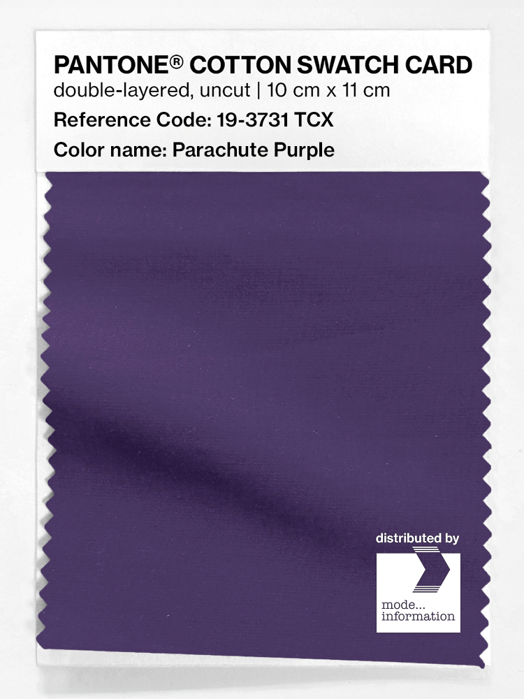 Artikelbild 1 des Artikels “PANTONE® COTTON SWATCH CARD 19-3731 TCX Parachute Purple “