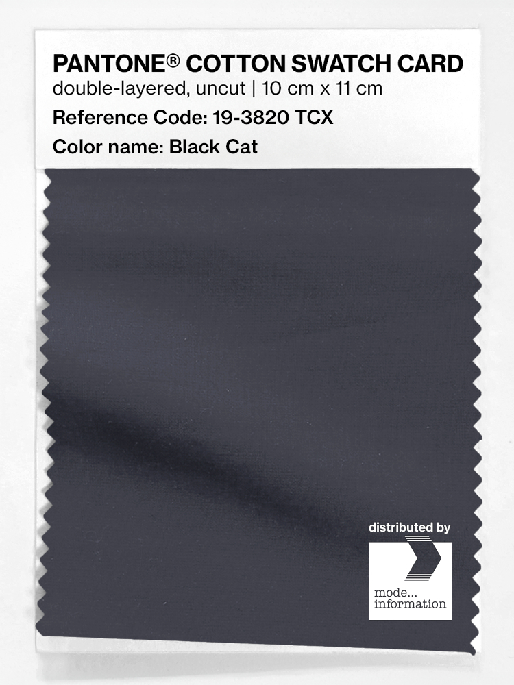 Artikelbild 1 des Artikels “PANTONE® COTTON SWATCH CARD 19-3820 TCX Black Cat “