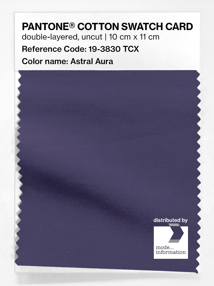 Artikelbild 1 des Artikels “PANTONE® COTTON SWATCH CARD 19-3830 TCX Astral Aura “