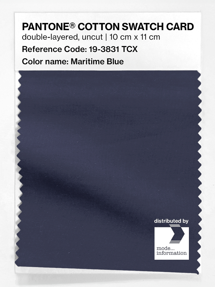Artikelbild 1 des Artikels “PANTONE® COTTON SWATCH CARD 19-3831 TCX Maritime Blue “