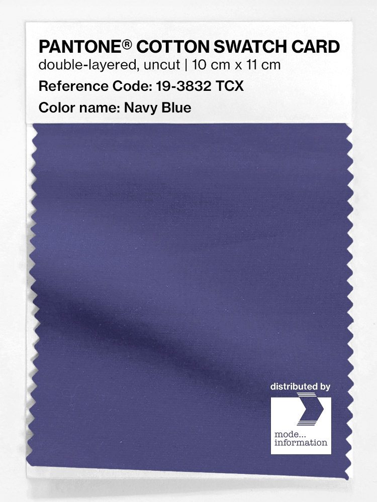 Artikelbild 1 des Artikels “PANTONE® COTTON SWATCH CARD 19-3832 TCX Navy Blue “