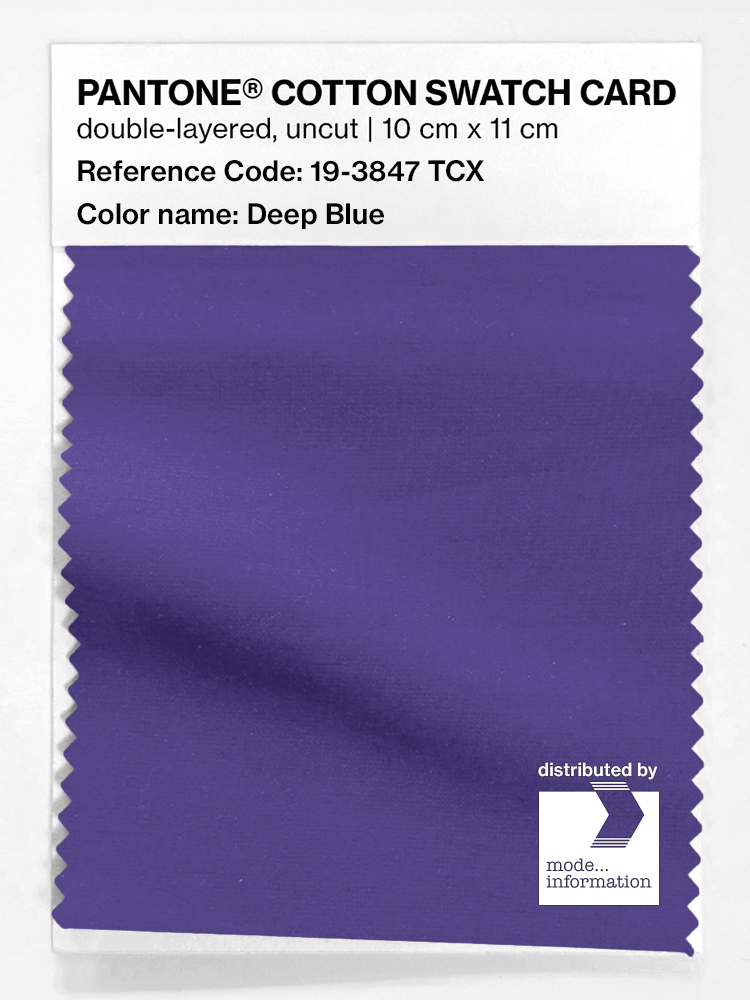 Artikelbild 1 des Artikels “PANTONE® COTTON SWATCH CARD 19-3847 TCX Deep Blue “