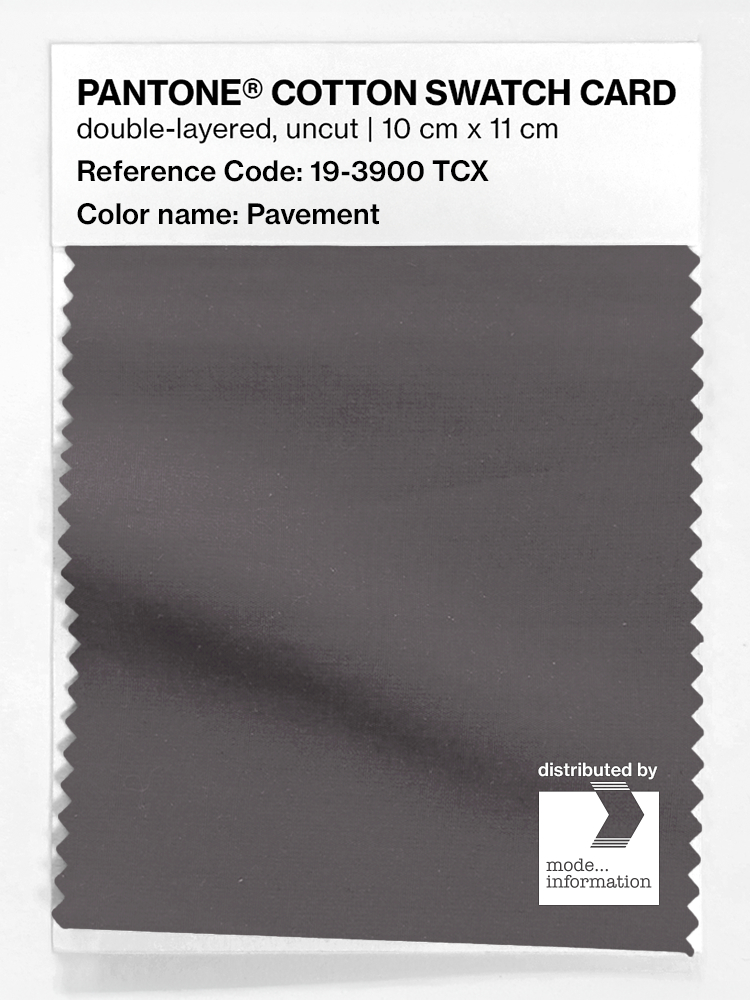 Product image 1 of the product “PANTONE® COTTON SWATCH CARD 19-3900 TCX Pavement ”