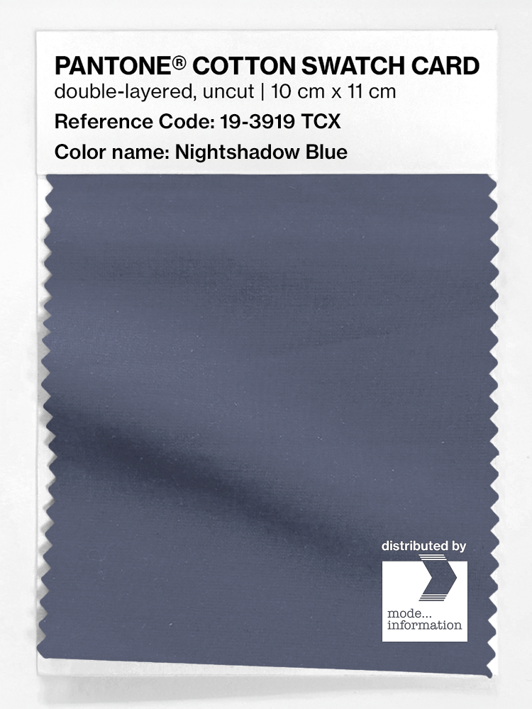 Product image 1 of the product “PANTONE® COTTON SWATCH CARD 19-3919 TCX Nightshadow Blue ”