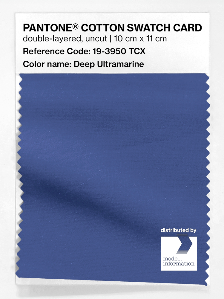 Artikelbild 1 des Artikels “PANTONE® COTTON SWATCH CARD 19-3950 TCX Deep Ultramarine “