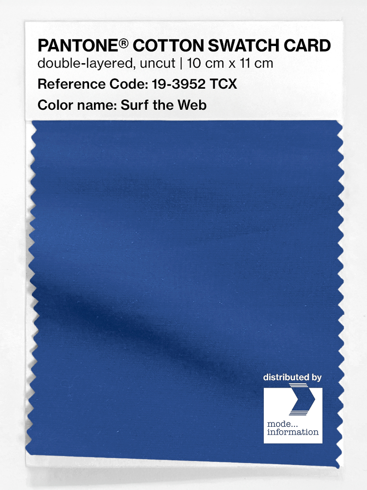 Artikelbild 1 des Artikels “PANTONE® COTTON SWATCH CARD 19-3952 TCX Surf the Web “