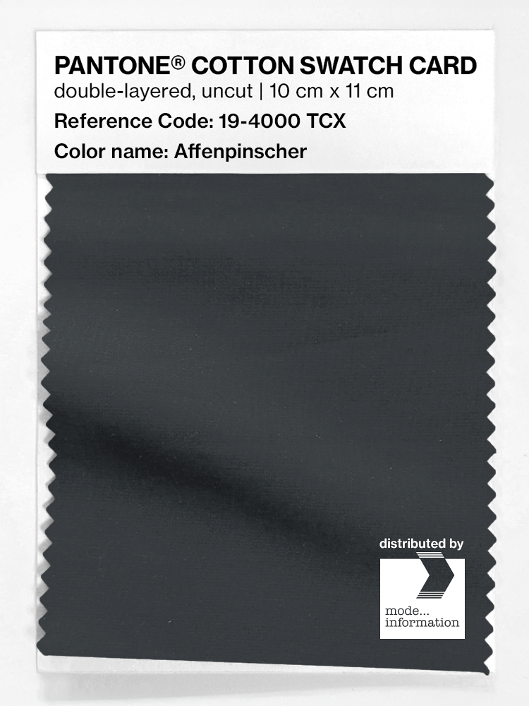 Artikelbild 1 des Artikels “PANTONE® COTTON SWATCH CARD 19-4000 TCX Affenpinscher “